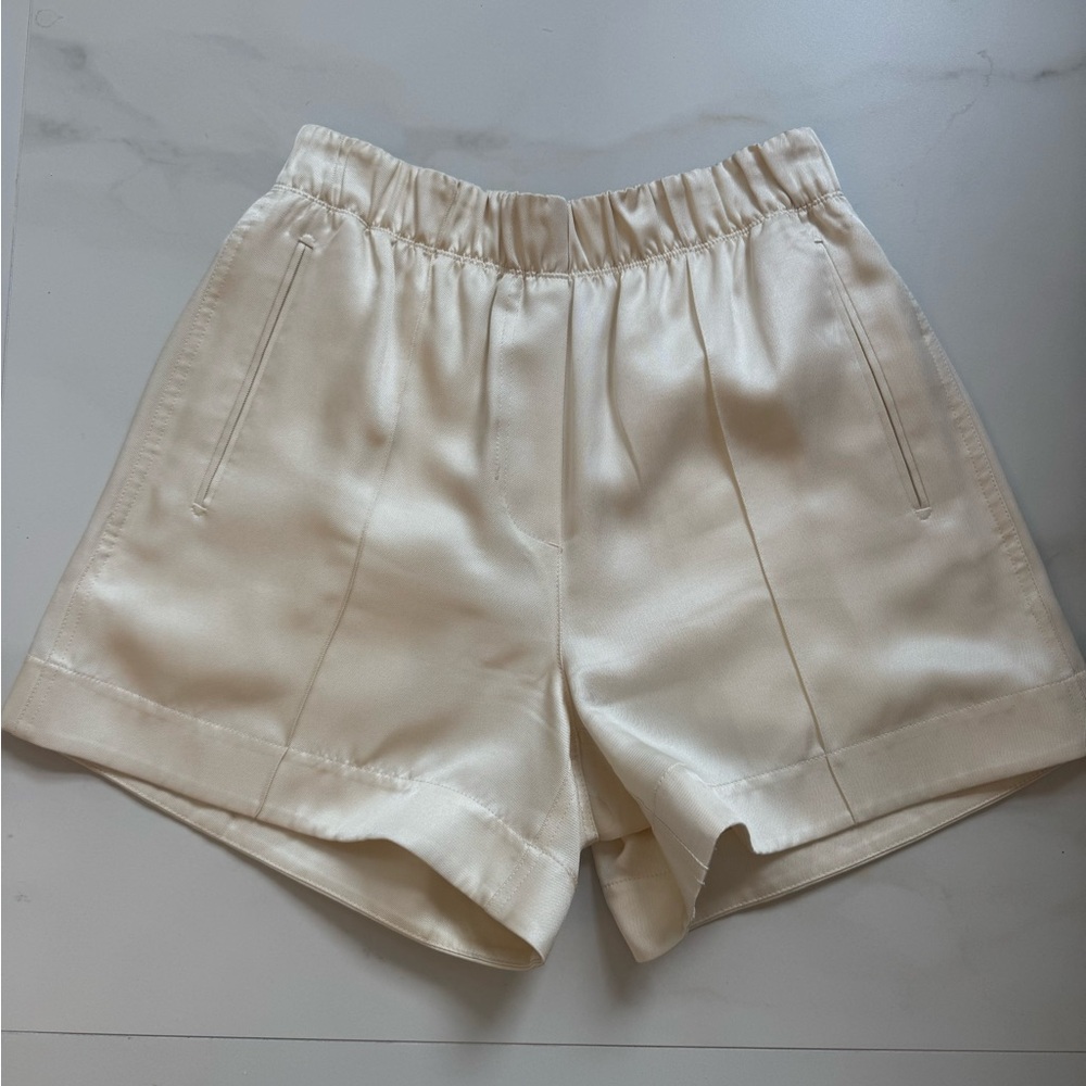 Helmut Lang Elegant Cream Women's Shorts size 0